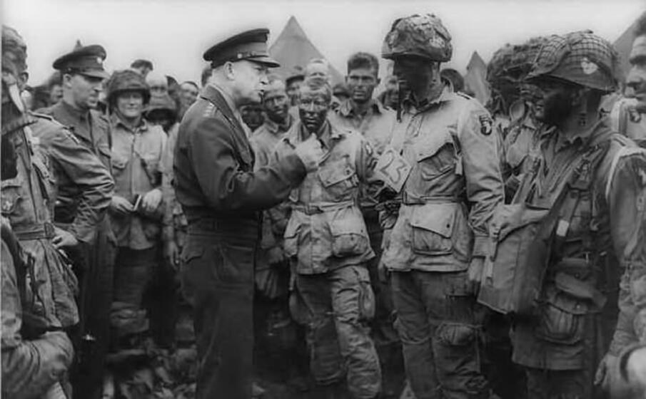 il generale eisenhower prima dell invasione