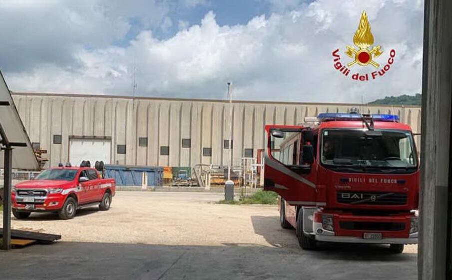 il luogo dell incidente (foto vigili del fuoco veneto)