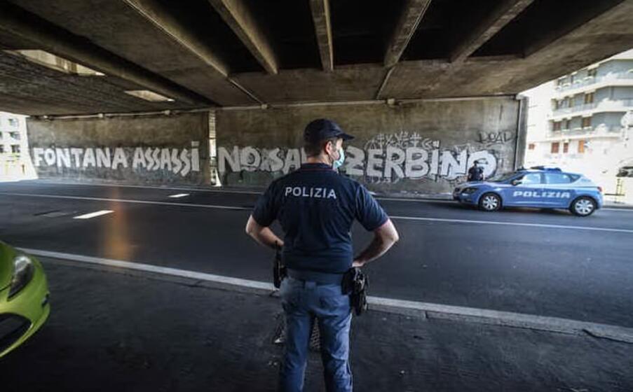 il murale (ansa)