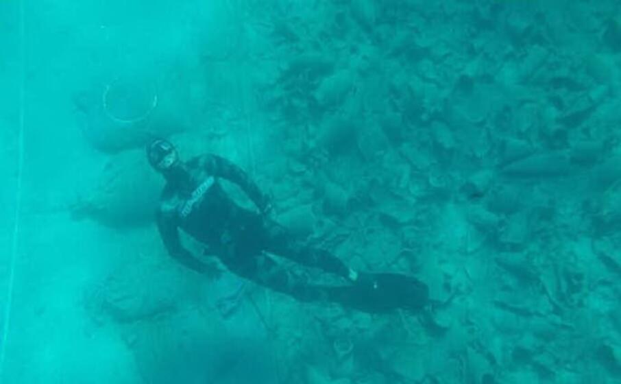 il sito archeologico sommerso dell asinara (foto concessa)