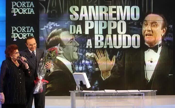 il suo nome indissolubilmente legato al festival di sanremo di cui recordman di conduzioni ben 13
