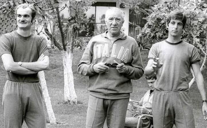 il ct valcareggi con mazzola e rivera
