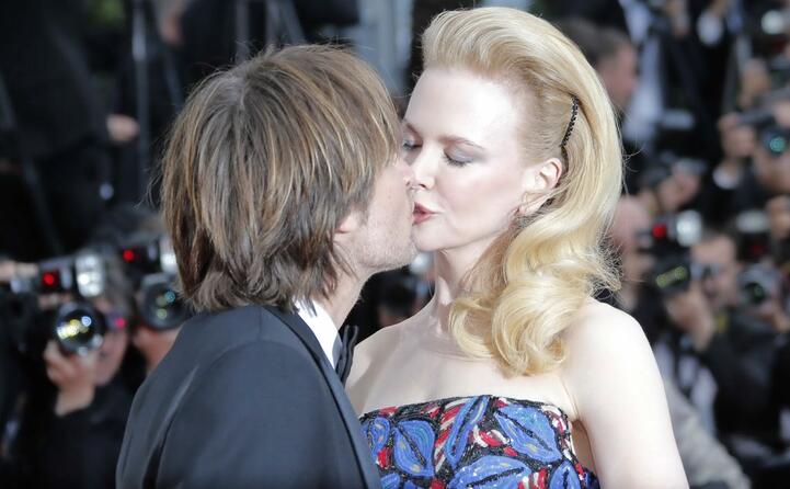 con il marito il cantautore keith urban