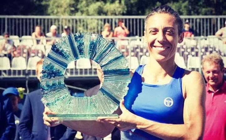 una felice francesca schiavone (foto instagram)