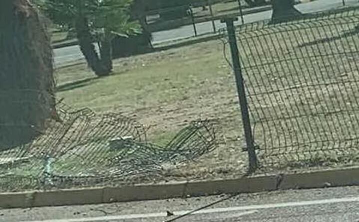 area cani di via fracastoro a cagliari la recinzione che costeggia la strada stata abbattuta foto inviata da marina mareddu (21 06 2020)