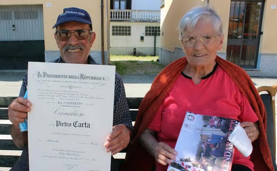 pietro carta con la moglie amelia (foto circolo su nuraghe )