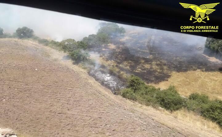 il luogo interessato dalle fiamme