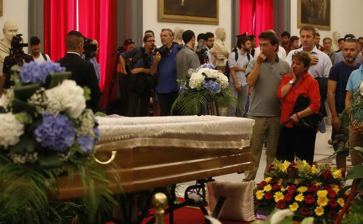 la camera ardente allestita a roma