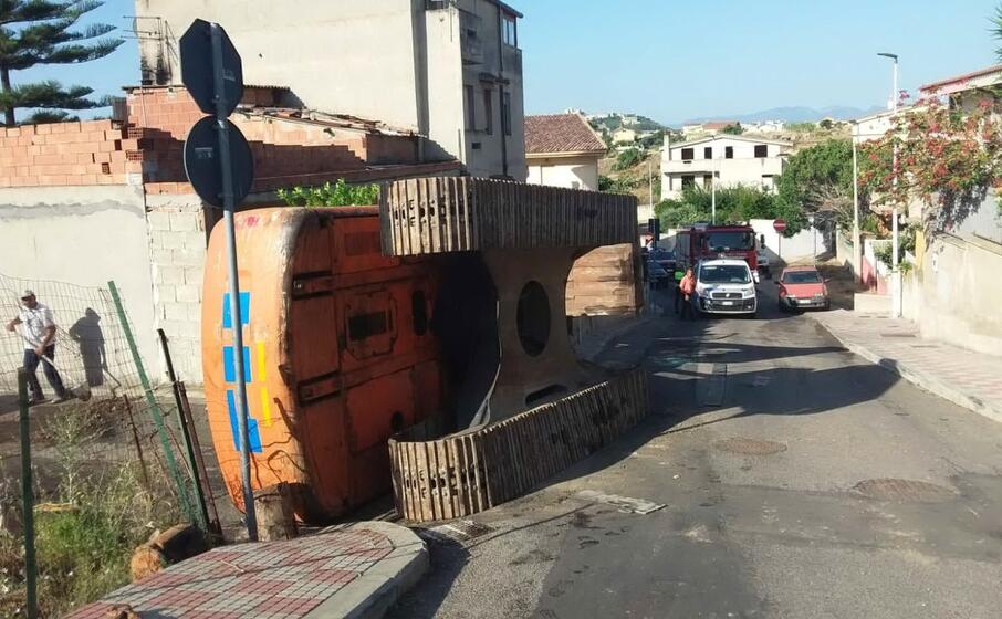 il luogo dell incidente (foto polizia municipale)