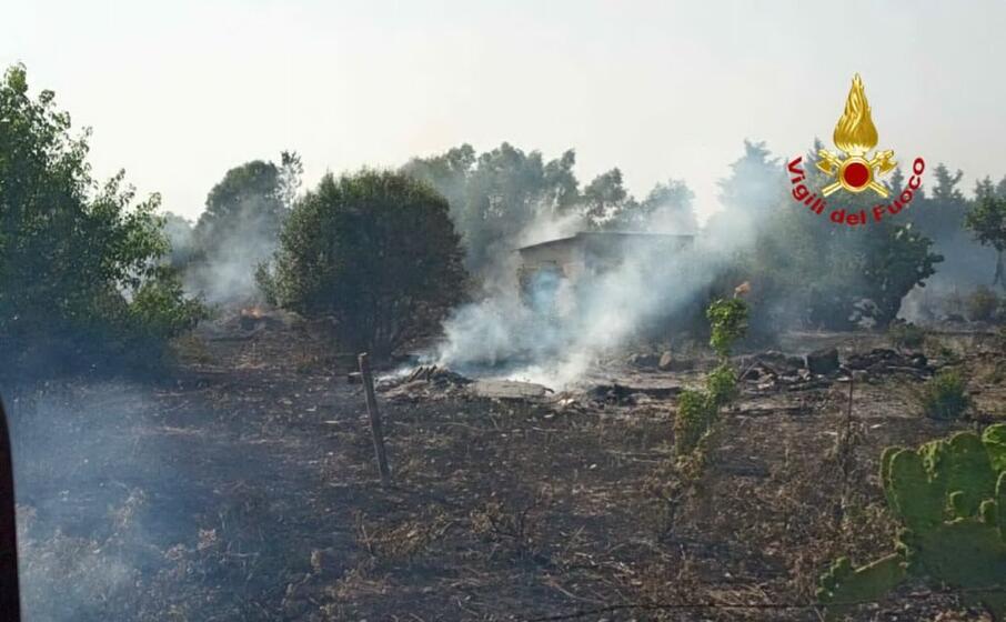 la zona colpita dall incendio