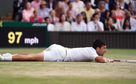 Djokovic a terra (Ansa)