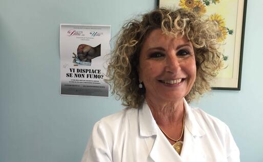 Elisabetta Sortino, responsabile del Centro antifumo dell'ospedale Binaghi di Cagliari (L'Unione Sarda - Artizzu)