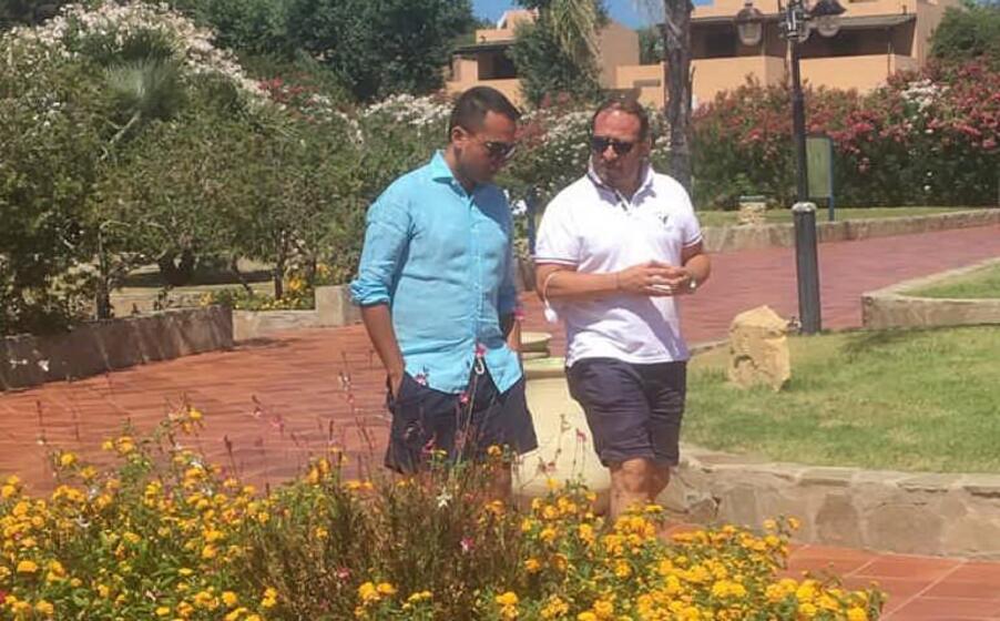 di maio col sindaco luca dess (foto serreli)