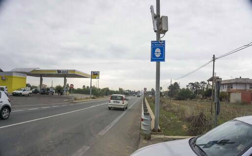 L'autovelox sulla Statale 387 (L'Unione Sarda)