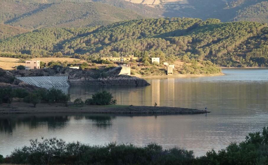 la diga maccheronis in territorio di torp (archivio l unione sarda)