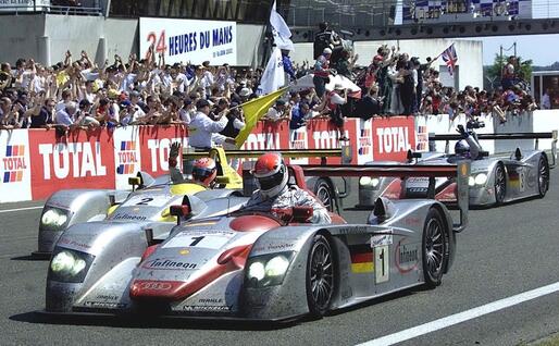 Una Audi durante una edizione recente della 24 Ore di Le Mans