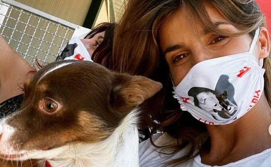elisabetta canalis con nello (da instagram)