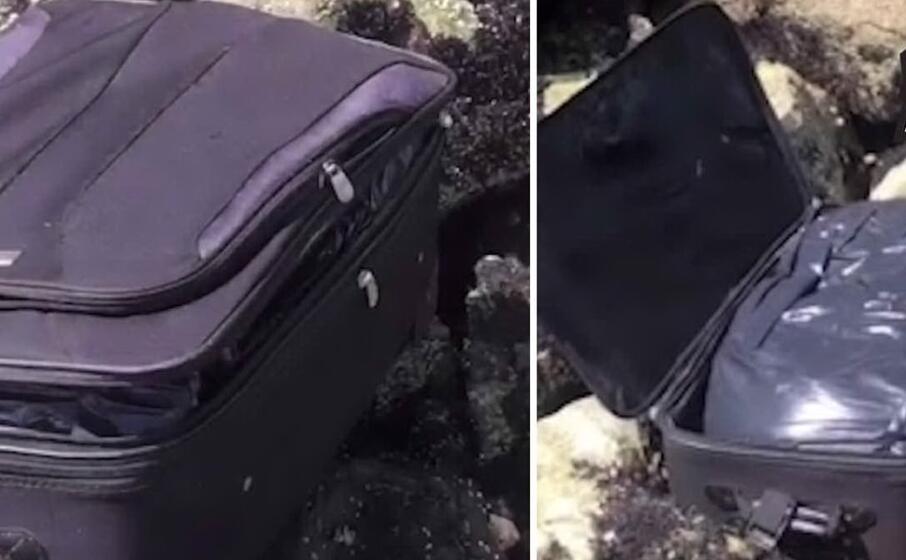 le due valigie immortalate nel video girato per tiktok