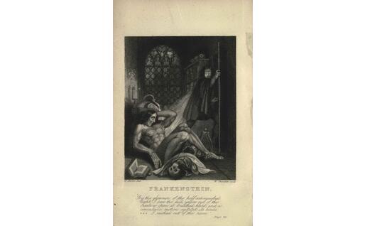 Frankenstein, frontespizio di un'edizione dell'Ottocento