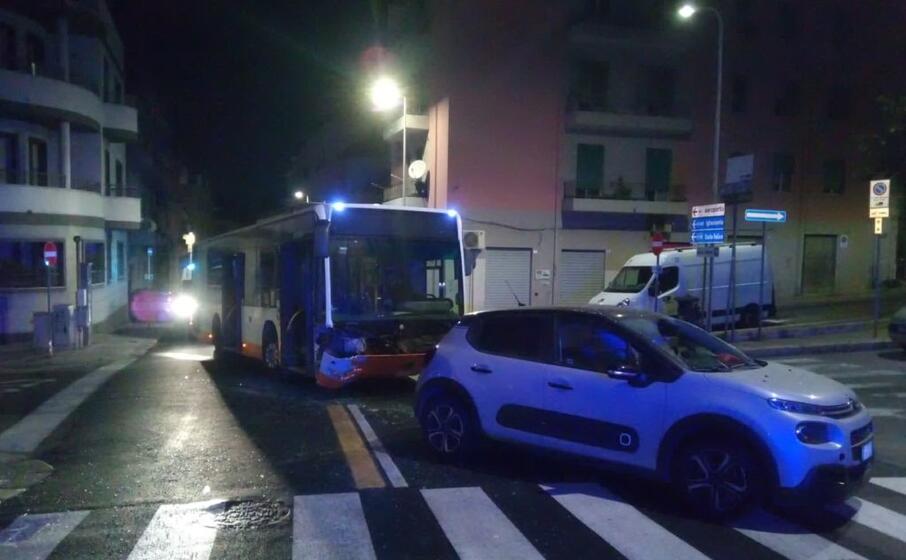 il luogo dell incidente (foto polizia municipale)