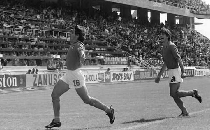 bruno conti dopo il primo gol dell italia nel mondiale