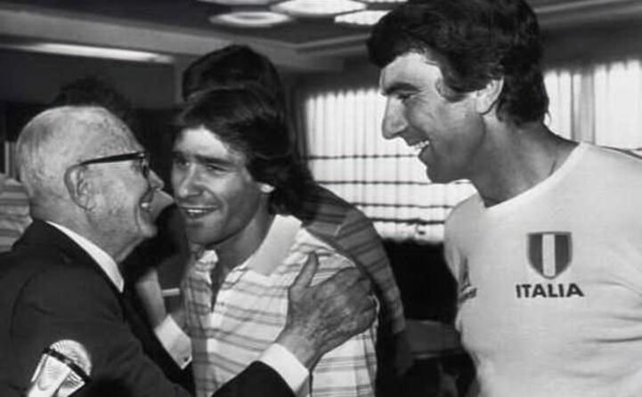 il presidente con bruno conti e dino zoff