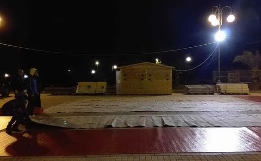 La preparazione della pista