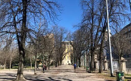Il parco di Porta Venezia a Milano (foto L'Unione Sarda - D'Errico)
