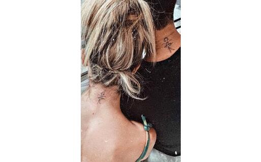 Il tatuaggio (foto Instagram)