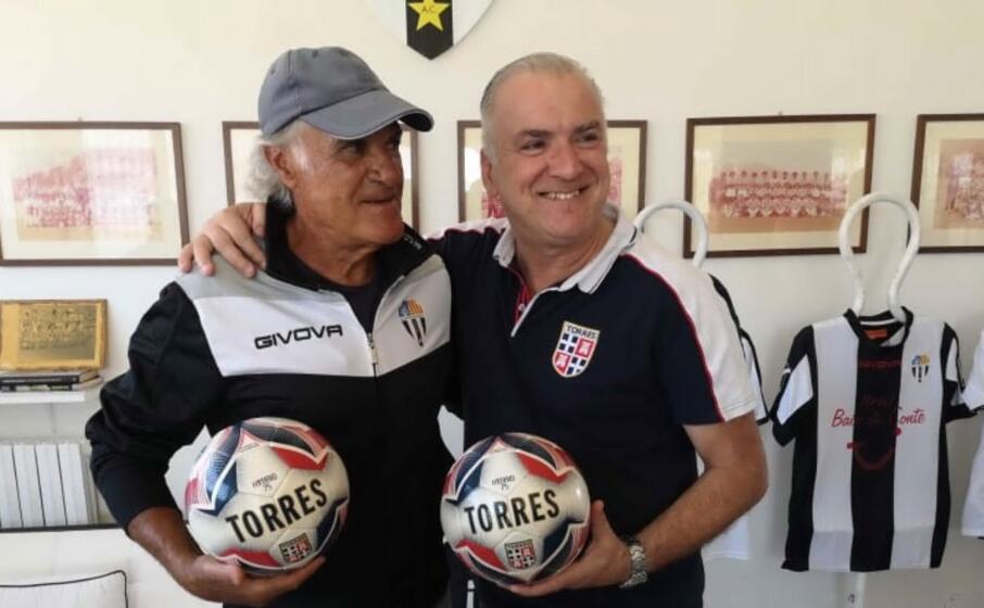 antonello cuccureddu e il presidente salvatore sechi (foto concessa)