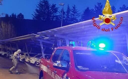 Gli interventi (foto Vigili del Fuoco)