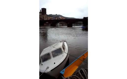 La piena (foto L'Unione Sarda - Naitana)