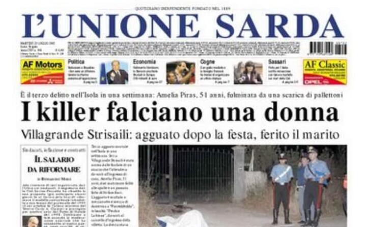 la notizia su l unione sarda