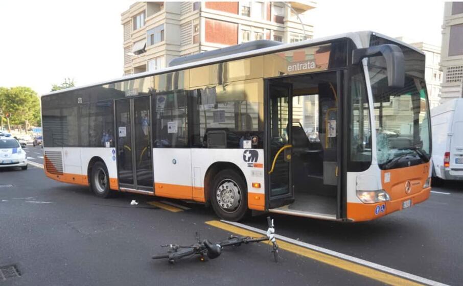 uno scatto dal luogo dell incidente (foto polizia municipale)