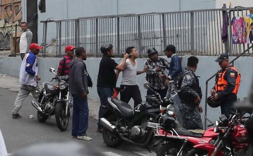 Caso nel centro di Caracas (Ansa)