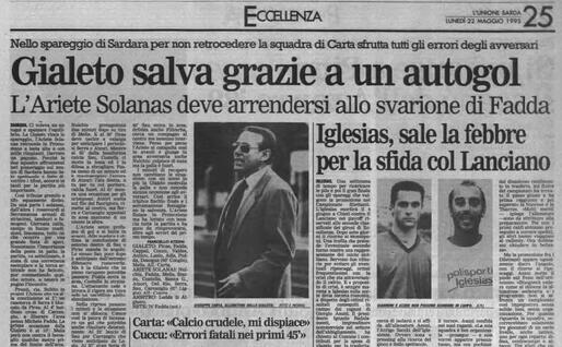 La Gialeto si salva dopo lo spareggio (Archivio L'Unione Sarda)