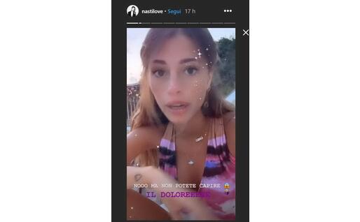 Un frame della storia di Chiara su Instagram