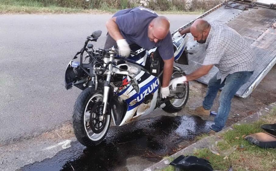 la moto della vittima (l unione sarda calvi)