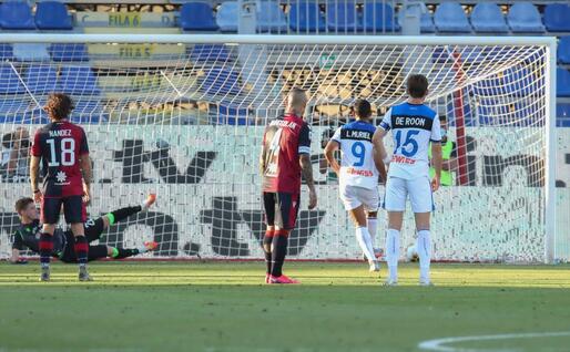 Il gol di Muriel su rigore (Ansa)