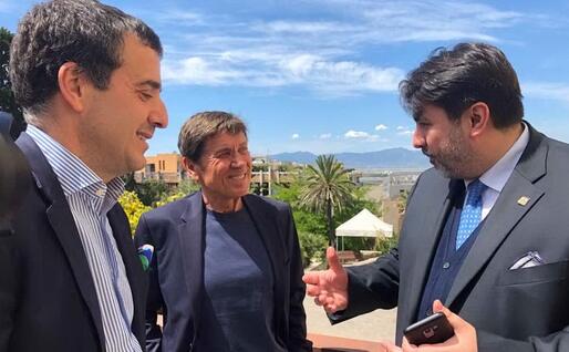 A colloquio con Christian Solinas (foto L.P.)