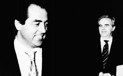 Antonio Di Pietro e Mario Chiesa (Ansa)