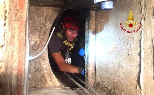 L'intervento (foto Vigili del fuoco)