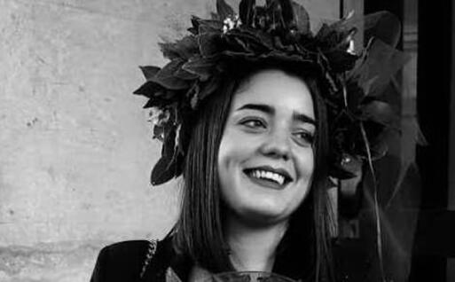 Giorgia Cossu nel giorno della laurea magistrale (foto @UniversitàdiSassari)