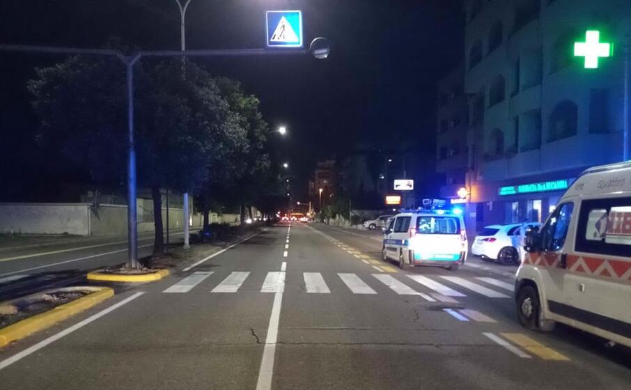il luogo dell incidente (foto polizia municipale)