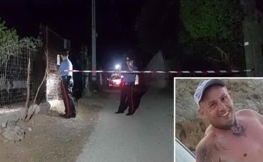 il luogo dell omicidio (foto serreli) e nel riquadro la vittima (foto da facebook)