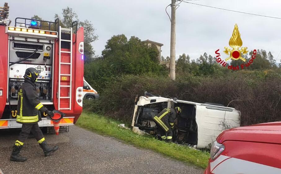 il luogo dell incidente (foto vigili del fuoco)