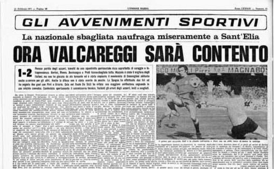 il titolo de l unione sarda il giorno dopo la partita