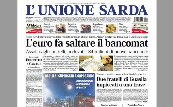 la notizia su l unione sarda