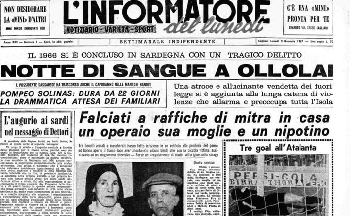 accaddeoggi 2 gennaio 1967 si indaga sulla strage di ollolai