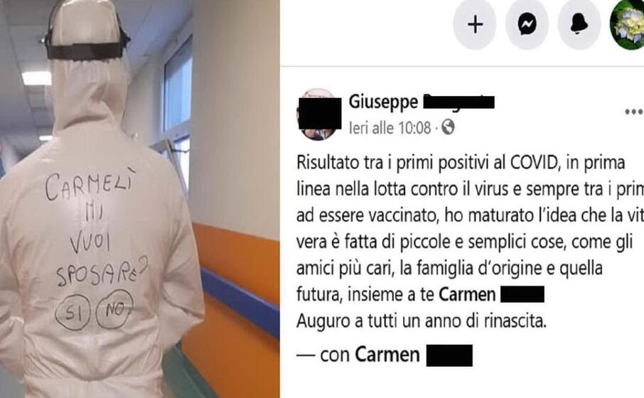 il post (foto facebook)